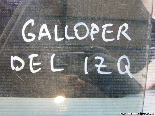 Cristal puerta delantera izquierda Hyundai  Galloper 43R001235 DOT398M42AS2 E2