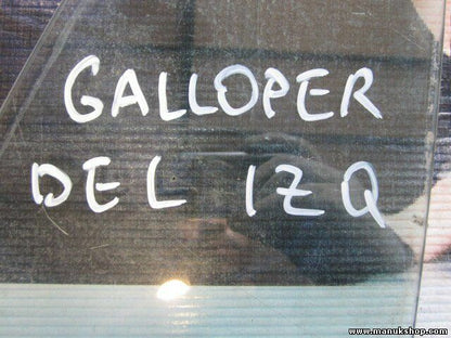 Cristal puerta delantera izquierda Hyundai  Galloper 43R001235 DOT398M42AS2 E2