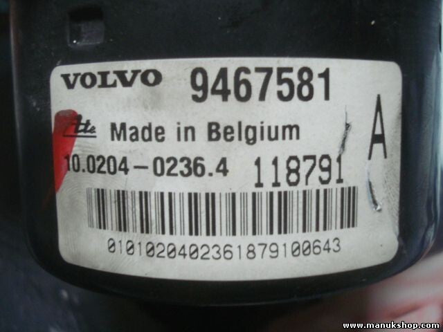 Unidad hidráulica del ABS Volvo V70 9467582 99W425 9467581 10020402364