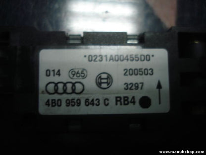 Airbag Centralita  Audi A6 4B 4B0959643C 4B0 959 643 C 300601