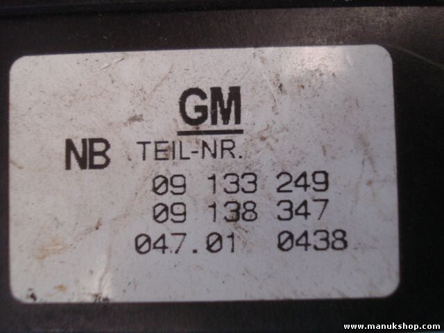 Conmutador de Niebla luces Opel 09133249 09138347 09 138 347