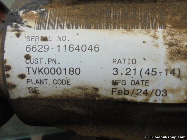 Grupo Diferencial Delantero Land Rover 51441174002 11640466629 TVK000180