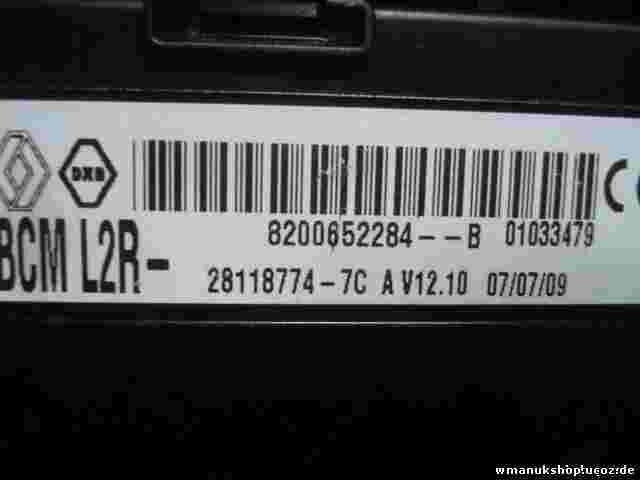 BCM Scatola fusibili Renault Clio 3 III 8200652284B 8200652284-B 281187747C