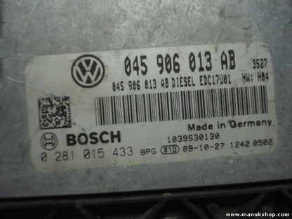 Centralita del motor Seat Ibiza 1.4 TDI 6J5 2008 EDC17U01 045906013AB 0281015433