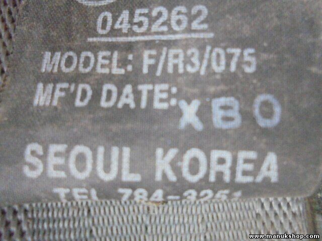 Cinturón de seguridad trasero izquierdo Hyundai Santa Fe MODEL FR3075 KSR4027AND