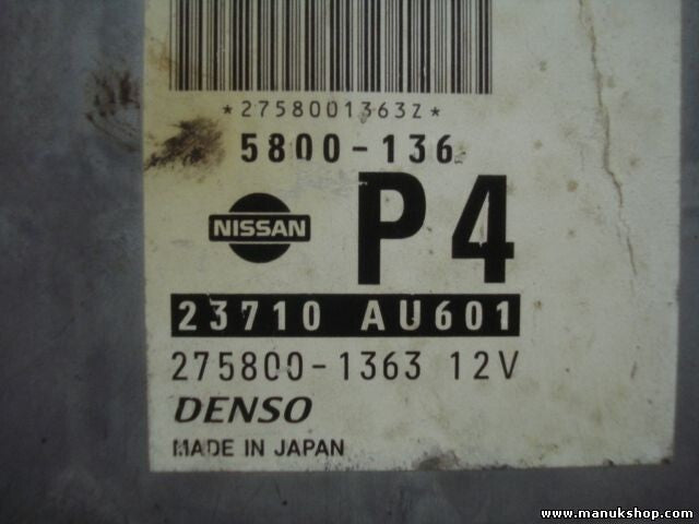 Centralita del motor Nissan Primera P12 5800-136 5800136 23710AU601 2758001363
