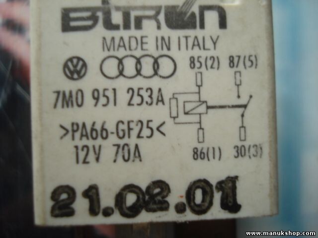 Nebbia relè VW T4 Golf 3 Polo Bora Audi Lupo n. 100 bitron 7m0951253a 7mo951253a