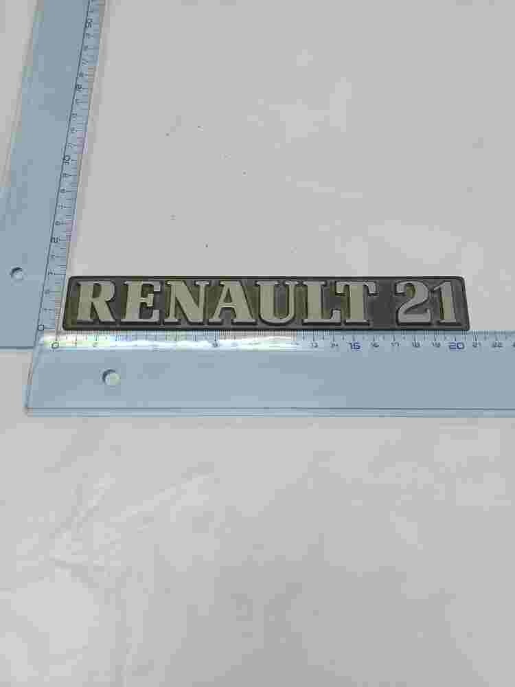 Emblema Renault 21 20,5 cm. 7700773459 7700 773 459