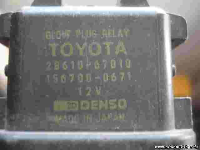 Resplandor relé enchufe Toyota Avensis 28610-67010 2861067010 156700-0671