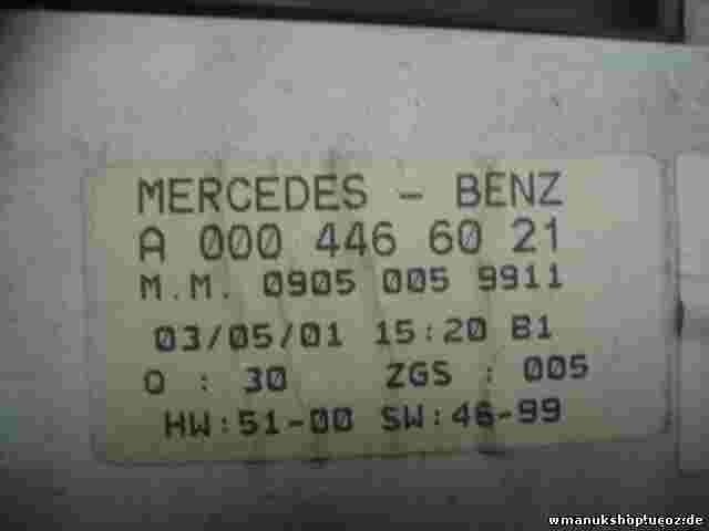 Cuadro de instrumentos  Mercedes Vito W638 A0004466021 0004466021 09050059911