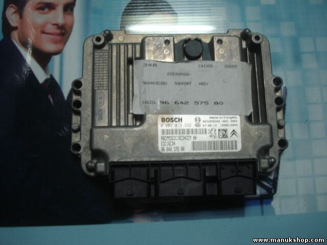 Centralita del motor Citroen EDC16C34 96 642 575 80 9653958980 BOSCH 0281013332
