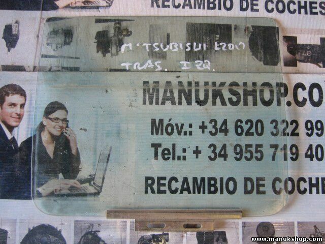 Vetro porta posteriore sinistra Mitsubishi L200 43R002086 DOT207 M173 AS2