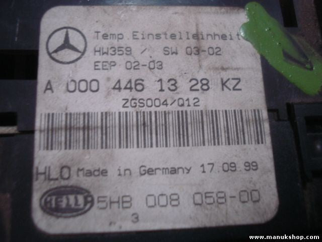 Control de la calefacción Mercedes -Benz A0004461328KZ A0004461328 5HB00805800