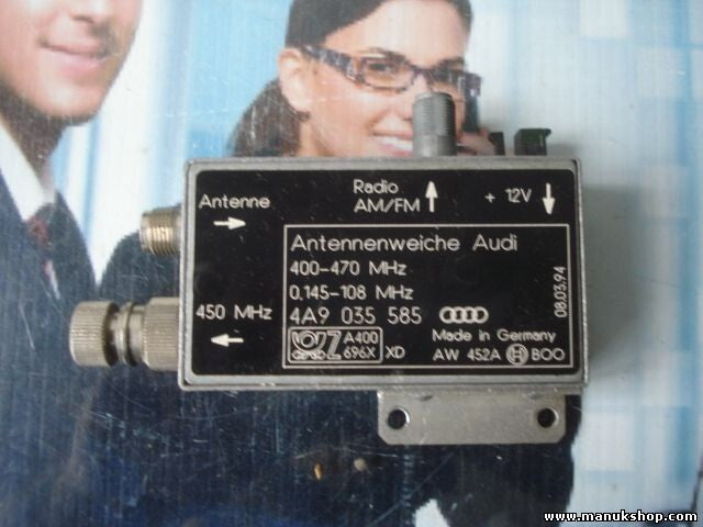 Amplificador de antena Audi A8 4D 400-1000MHz 4A9035585 4A9 035 585