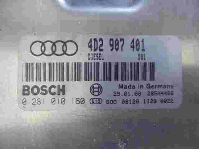 Centralita  Audi A8 V6 D2 Diesel 4D2907401 4D2 907 401 BOSCH 0281010160 28SA4466