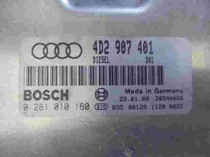 Centralita  Audi A8 V6 D2 Diesel 4D2907401 4D2 907 401 BOSCH 0281010160 28SA4466