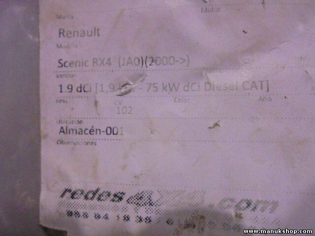 Cerradura puerta trasera izquierda Renault Scénic I JA0/1 1.9 RX4 2000/11-2003