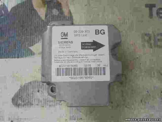 Sensor de impacto de airbag Opel Zafira 1.6 09229303BG 5WK42926 330518650