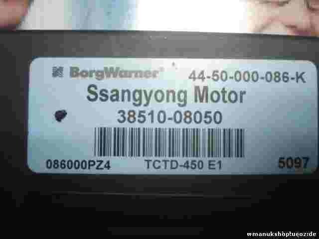 Transmisión controlador Ssangyong Rexton BORG WARNER 3851008050 4450000086K