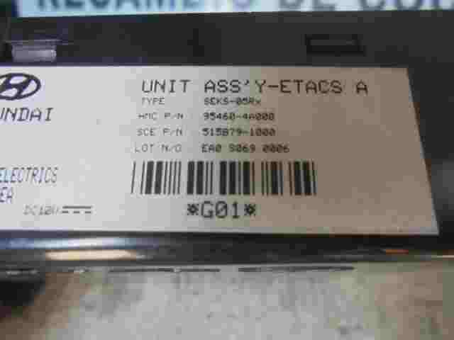 Control de la unidad de alarma inmovilizador módulo Hyundai H1 Etacs 954604A000
