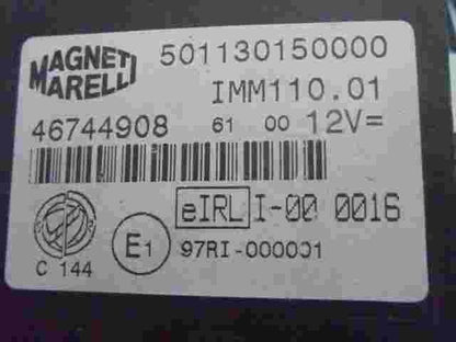 Controllo unità di allarme immobilizzatore modulo Fiat 46744908 50113015000