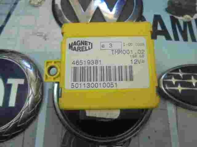 Control de la unidad de alarma inmovilizador módulo Fiat Brava Palio 46519381