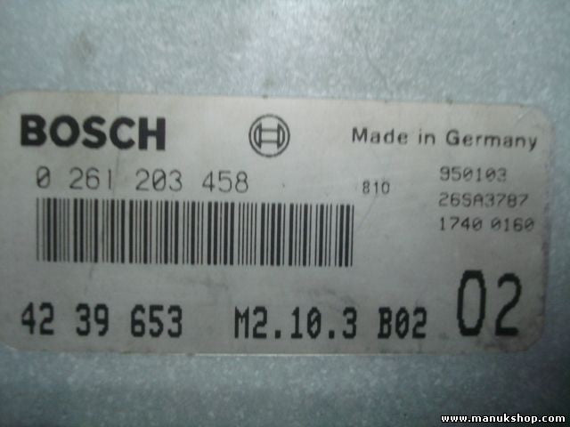 Centralita del motor Saab 900 SE 2.3 Cabrio 4239653 0261203458 M2.10.3 M2103