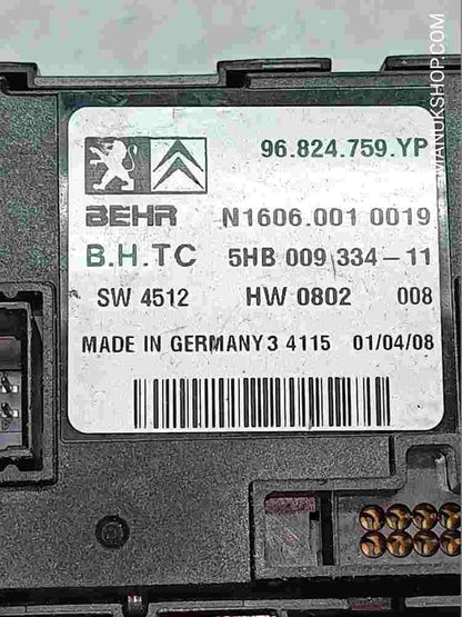 Climatizador Calefacción Peugeot 96824759YP 96470287XT N1606001.0019 5HB00933411