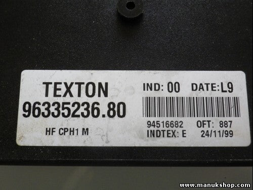 Controlador cierre centralizado Citroen Xsara 1.9 TEXTON 9633523680 INDTEX E