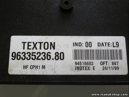 Controlador cierre centralizado Citroen Xsara 1.9 TEXTON 9633523680 INDTEX E