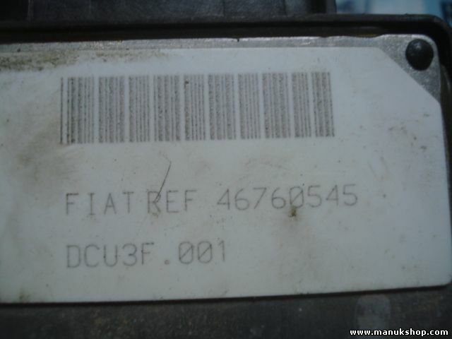 Centralita Fiat Punto Doblo 1.9 JTD REF 12V 46760545 DCU3F.001 R04010035A 014237