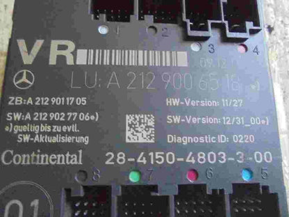 Módulo de Control Lock Oscilador de equipaje puerta Mercedes-Benz A2129006518