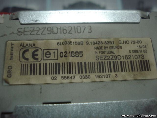 Radio CD Seat Ibiza IV 4 6L0035156B 9184288351 9.18428-8351