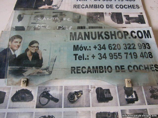 Cristal de la puerta delantera derecha Hyundai Santa Fe 43R000382 DOT748M352AS2 