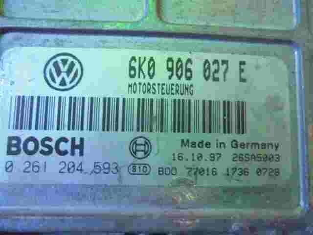 Centralita VW Polo Seat Cordoba Ibiza 6K0906027E 6KO906027E BOSCH 0261204593