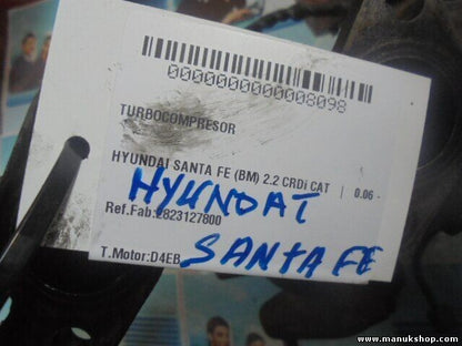 Turbocompresor  Hyundai Sante FE (BM) 2.2 CRDi CAT 2823127800 28231-27800 D4EB