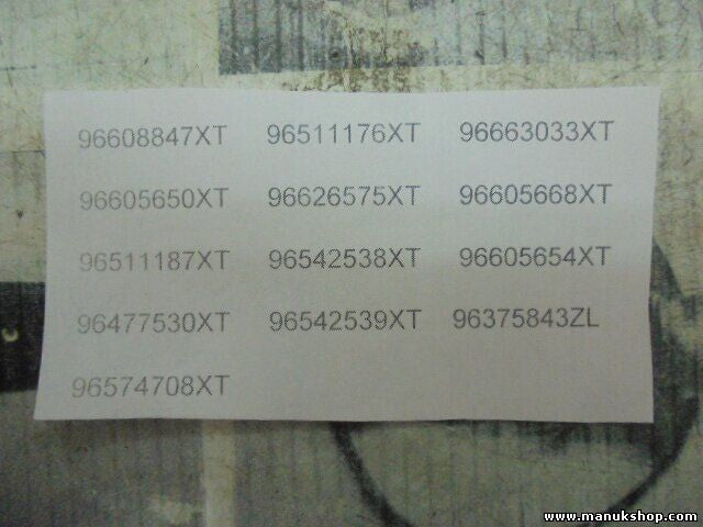 Airbag anillo colector Citroen 96663033XT 96605668XT 96605654XT 96375843ZL