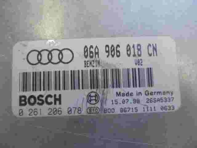 Centralita Audi A3 8L1 Golf 4 V02 06A906018CN  BOSCH 0261206078 26SA5337