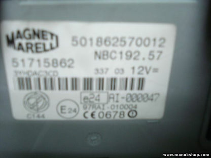 Ordenador de control del cuerpo Fiat Stilo 51715862 MAGNETI MARELLI 501862570012