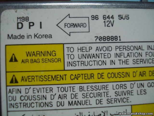 Airbag Centralita Chevrolet M98 DPI 96644505 96 644 505 7088881