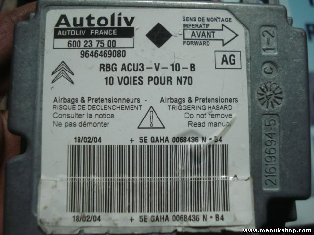 Airbag Centralita Citroen Xsara (AG) 9646469080 600237500 600 23 75 00