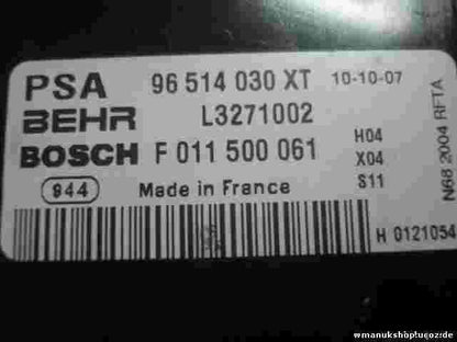 Climatizzatore Riscaldamento Climatizzatore Pannello di controllo Citroen 965...