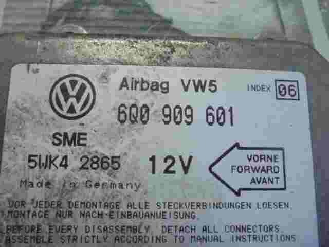 Sensore di impatto airbag VW Caddy Lupo Polo Seat 6Q0909601 5WK42865 INDEX 06