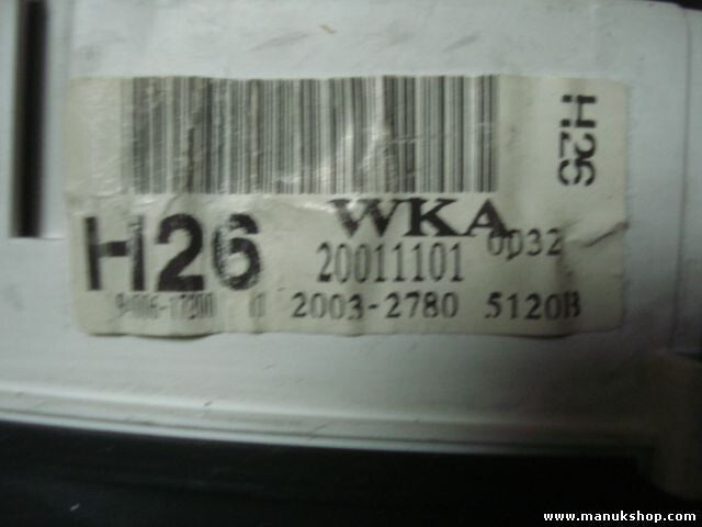 Cuadro de instrumentos Hyundai Matrix H26 WKA 94006-17200 2003-2780