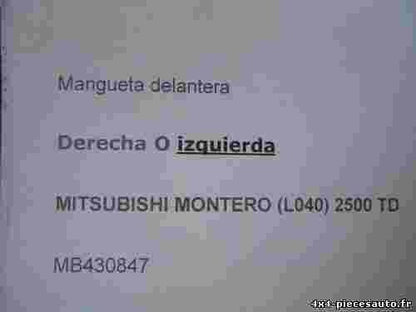 Mangueta buje delantera derecha izquierda Mitsubishi L040 2500 TD MB430847