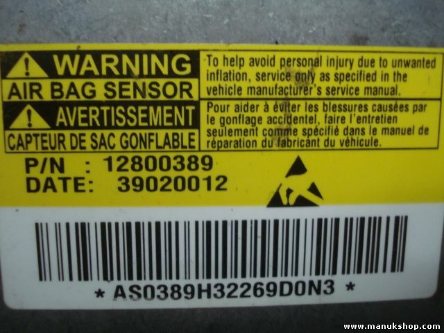 Airbag Centralita Saab 9-3 12800389