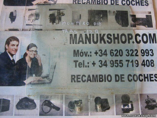 Vetro posteriore sinistro Mitsubishi Pajero Montero DID 43R00033 M213AS2DOT20