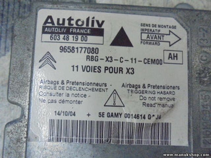 Sensor de impacto de airbag Citroen C5 603481900 (AH) 603 48 19 00 9658177080