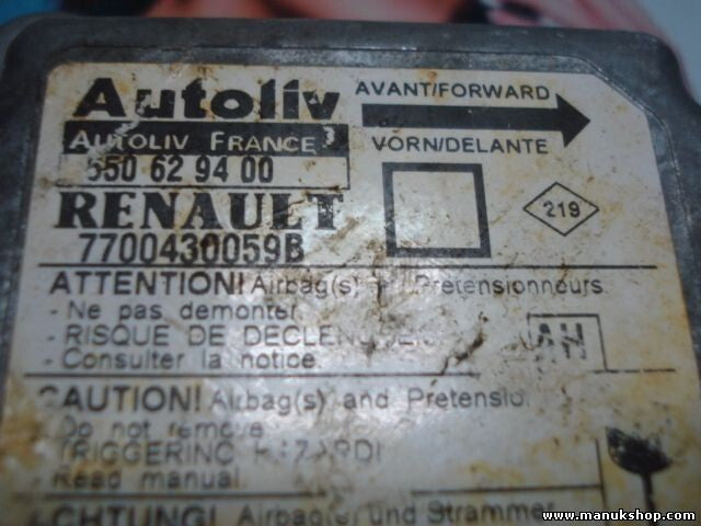 Sensor de impacto de airbag Renault Megane l (AH)7700430059B AUTOLIV 550629400