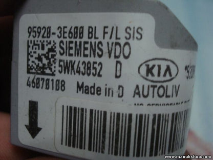 Sensor de impacto de airbag Kia Sorento 959203E600 95920-3E600 BL 959203E600BL